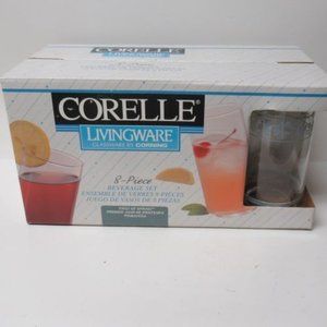 Corelle Livingware First of Spring 8-Piece Beverage Set in Original Box